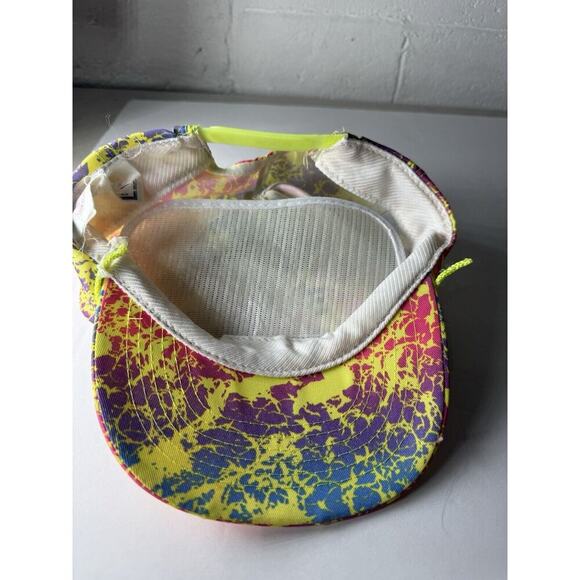 RAD GENUINE 90s VTG WRIGHT STATE UNIVERSITY NEON SNAP BACK CAP AMAZING CONDITION - Picture 4 of 8